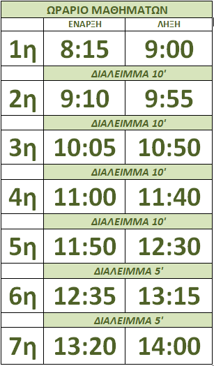 timetable